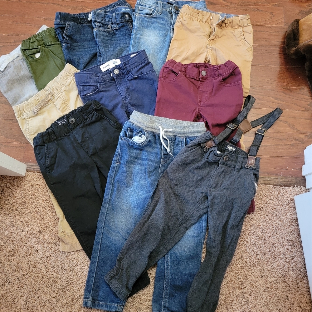 3t boys pants mixed lot of 12